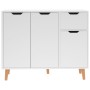 Weißes Sperrholz-Sideboard 90x30x72 cm von vidaXL, Sideboards - Ref: Foro24-326813, Preis: 126,22 €, Rabatt: %