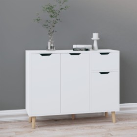 Engineered wood glossy white sideboard 90x30x72 cm by vidaXL, Sideboards - Ref: Foro24-326819, Price: 122,51 €, Discount: %