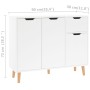 Sideboard aus weißem Holzwerkstoff 90x30x72 cm, glänzend von vidaXL, Sideboards - Ref: Foro24-326819, Preis: 122,51 €, Rabatt: %