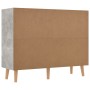 Concrete gray engineered wood sideboard 90x30x72 cm by vidaXL, Sideboards - Ref: Foro24-326817, Price: 104,96 €, Discount: %