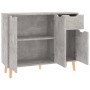 Concrete gray engineered wood sideboard 90x30x72 cm by vidaXL, Sideboards - Ref: Foro24-326817, Price: 104,96 €, Discount: %