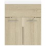 Mueble con lavabo madera de ingeniería roble Sonoma de vidaXL, Tocadores de baño - Ref: Foro24-3070814, Precio: 110,76 €, Des...