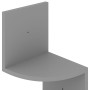 Engineered wood gray corner wall shelf 19x19x123 cm by vidaXL, Shelves and shelves - Ref: Foro24-326833, Price: 33,07 €, Disc...