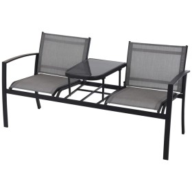 ProGarden 2-seater garden bench with table by ProGarden, Outdoor sofas - Ref: Foro24-436156, Price: 182,99 €, Discount: %