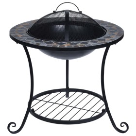 ProGarden Fire Pit with Mosaic Design 58x58x44 cm by ProGarden, Chimneys - Ref: Foro24-436196, Price: 93,99 €, Discount: %