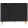 Aparador de madera de ingeniería negro 90x30x72 cm de vidaXL, Aparadores - Ref: Foro24-326814, Precio: 112,32 €, Descuento: %