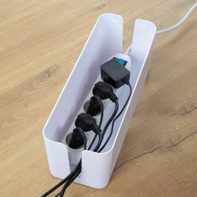 Perel Ground plug 5 outlets with white cable organizer by Perel, wall sockets - Ref: Foro24-438599, Price: 41,44 €, Discount: %