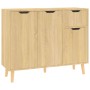 Aparador de madera de ingeniería roble Sonoma 90x30x72 cm de vidaXL, Aparadores - Ref: Foro24-326816, Precio: 118,43 €, Descu...