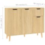 Aparador de madera de ingeniería roble Sonoma 90x30x72 cm de vidaXL, Aparadores - Ref: Foro24-326816, Precio: 118,43 €, Descu...