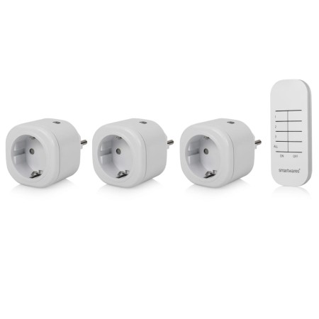 Smartwares Set de mininterruptores de interior blanco 8x5,5x5,5 cm de Smartwares, Interruptores de luz - Ref: Foro24-436832, ...