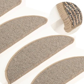 Stair tread mats 15 pcs brown 56x17x3 cm by vidaXL, Stair mats - Ref: Foro24-149847, Price: 43,69 €, Discount: %