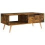 Smoked oak engineered wood coffee table 100x49.5x43 cm by vidaXL, Coffee table - Ref: Foro24-326794, Price: 76,99 €, Discount: %