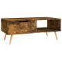 Smoked oak engineered wood coffee table 100x49.5x43 cm by vidaXL, Coffee table - Ref: Foro24-326794, Price: 76,99 €, Discount: %