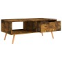 Smoked oak engineered wood coffee table 100x49.5x43 cm by vidaXL, Coffee table - Ref: Foro24-326794, Price: 76,99 €, Discount: %