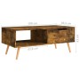 Smoked oak engineered wood coffee table 100x49.5x43 cm by vidaXL, Coffee table - Ref: Foro24-326794, Price: 76,99 €, Discount: %