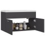 Gray agglomerated sink cabinet by vidaXL, bathroom vanities - Ref: Foro24-3070831, Price: 170,99 €, Discount: %