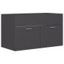 Gray agglomerated sink cabinet by vidaXL, bathroom vanities - Ref: Foro24-3070831, Price: 170,99 €, Discount: %