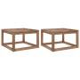 Garden pallet tables 2 pcs impregnated wood 60x60x36.5 cm by vidaXL, Modular outdoor sofas - Ref: Foro24-316190, Price: 85,34...