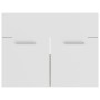 Mueble con lavabo aglomerado blanco y roble Sonoma de vidaXL, Tocadores de baño - Ref: Foro24-3070825, Precio: 165,32 €, Desc...