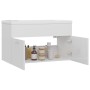 Mueble con lavabo madera de ingeniería blanco brillante de vidaXL, Tocadores de baño - Ref: Foro24-3070835, Precio: 199,08 €,...