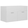 Glossy white engineered wood cabinet with sink by vidaXL, bathroom vanities - Ref: Foro24-3070835, Price: 199,08 €, Discount: %