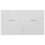 Glossy white engineered wood cabinet with sink by vidaXL, bathroom vanities - Ref: Foro24-3070835, Price: 199,08 €, Discount: %