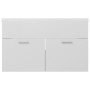 Glossy white engineered wood cabinet with sink by vidaXL, bathroom vanities - Ref: Foro24-3070835, Price: 199,08 €, Discount: %