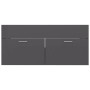 Glossy gray chipboard sink cabinet by vidaXL, bathroom vanities - Ref: Foro24-3070855, Price: 261,37 €, Discount: %