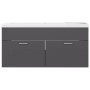 Glossy gray chipboard sink cabinet by vidaXL, bathroom vanities - Ref: Foro24-3070855, Price: 261,37 €, Discount: %