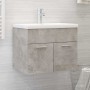 Concrete gray engineered wood cabinet with sink by vidaXL, bathroom vanities - Ref: Foro24-3070824, Price: 127,39 €, Discount: %