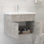 Mueble con lavabo madera de ingeniería gris hormigón de vidaXL, Tocadores de baño - Ref: Foro24-3070824, Precio: 127,99 €, De...