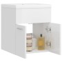 Mueble con lavabo madera de ingeniería blanco brillante de vidaXL, Tocadores de baño - Ref: Foro24-3070817, Precio: 112,49 €,...