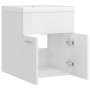 Mueble con lavabo madera de ingeniería blanco brillante de vidaXL, Tocadores de baño - Ref: Foro24-3070817, Precio: 112,49 €,...