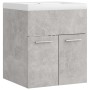 Mueble con lavabo aglomerado gris hormigón de vidaXL, Tocadores de baño - Ref: Foro24-3070815, Precio: 106,21 €, Descuento: %