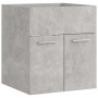 Mueble con lavabo aglomerado gris hormigón de vidaXL, Tocadores de baño - Ref: Foro24-3070815, Precio: 106,21 €, Descuento: %