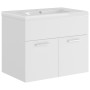 Mueble con lavabo blanco brillante aglomerado de vidaXL, Tocadores de baño - Ref: Foro24-3070820, Precio: 134,25 €, Descuento: %