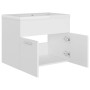 Mueble con lavabo blanco brillante aglomerado de vidaXL, Tocadores de baño - Ref: Foro24-3070820, Precio: 134,25 €, Descuento: %