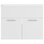 Mueble con lavabo blanco brillante aglomerado de vidaXL, Tocadores de baño - Ref: Foro24-3070820, Precio: 134,25 €, Descuento: %