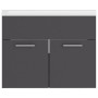 Gray agglomerated sink cabinet by vidaXL, bathroom vanities - Ref: Foro24-3070822, Price: 160,92 €, Discount: %