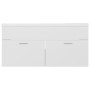 Glossy white engineered wood cabinet with sink by vidaXL, bathroom vanities - Ref: Foro24-3070853, Price: 272,71 €, Discount: %