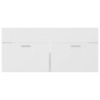 White chipboard and Sonoma oak cabinet with sink by vidaXL, bathroom vanities - Ref: Foro24-3070852, Price: 258,46 €, Discoun...