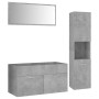 Juego de muebles de baño madera de ingeniería gris hormigón de vidaXL, Muebles de baño - Ref: Foro24-3070977, Precio: 141,40 ...