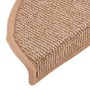 Stair tread mats 15 pcs brown 56x17x3 cm by vidaXL, Stair mats - Ref: Foro24-149851, Price: 54,16 €, Discount: %