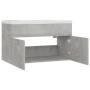 Betongrauer Spanplattenschrank mit Waschbecken von vidaXL, Badezimmerwaschtische - Ref: Foro24-3070833, Preis: 173,16 €, Raba...