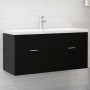 Furniture with black agglomerate sink by vidaXL, bathroom vanities - Ref: Foro24-3070848, Price: 261,98 €, Discount: %