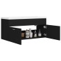 Furniture with black agglomerate sink by vidaXL, bathroom vanities - Ref: Foro24-3070848, Price: 261,99 €, Discount: %