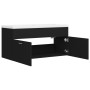 Furniture with black agglomerate sink by vidaXL, bathroom vanities - Ref: Foro24-3070848, Price: 261,99 €, Discount: %