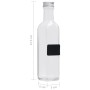 Botellas de vidrio con tapón de rosca 20 uds cuadradas 250 ml de vidaXL, Botellas de agua - Ref: Foro24-150708, Precio: 42,60...