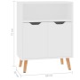 White engineered wood sideboard 60x30x72 cm by vidaXL, Sideboards - Ref: Foro24-326822, Price: 80,67 €, Discount: %