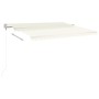 Automatic retractable cream awning 450x300 cm by vidaXL, Awnings - Ref: Foro24-3068927, Price: 364,62 €, Discount: %